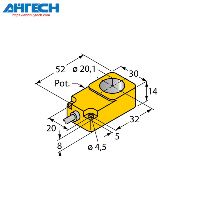 Cảm biến cảm ứng Turck bi20r-q14-lu