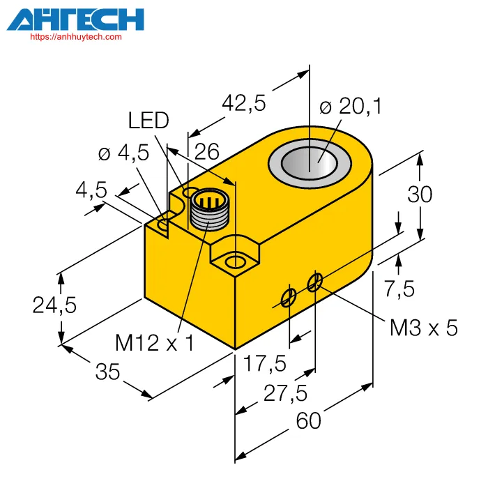 Inductive Sensor Turck bi20r-w30s-ap6x-h1141