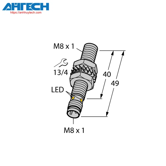 Inductive Sensor Turck bi2u-eg08-an6x-v1131