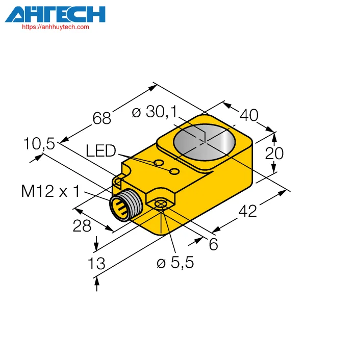 Cảm biến cảm ứng Turck bi30r-q20-an6x2-h1141