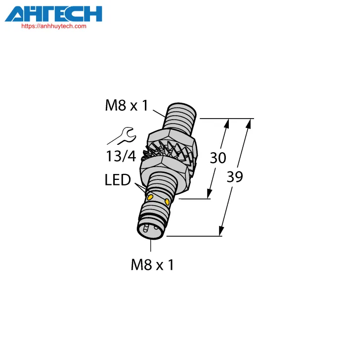 Inductive Sensor Turck bi3u-em08-ap6x-v1131