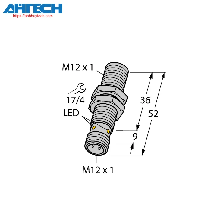 Inductive Sensor Turck bi4u-em12wd-vp6x-h1141-3gd