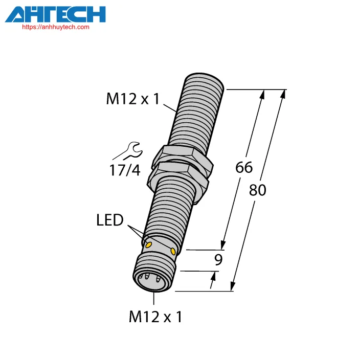 Cảm biến cảm ứng Turck bi4u-em12wd-vp6x-h1141-l80