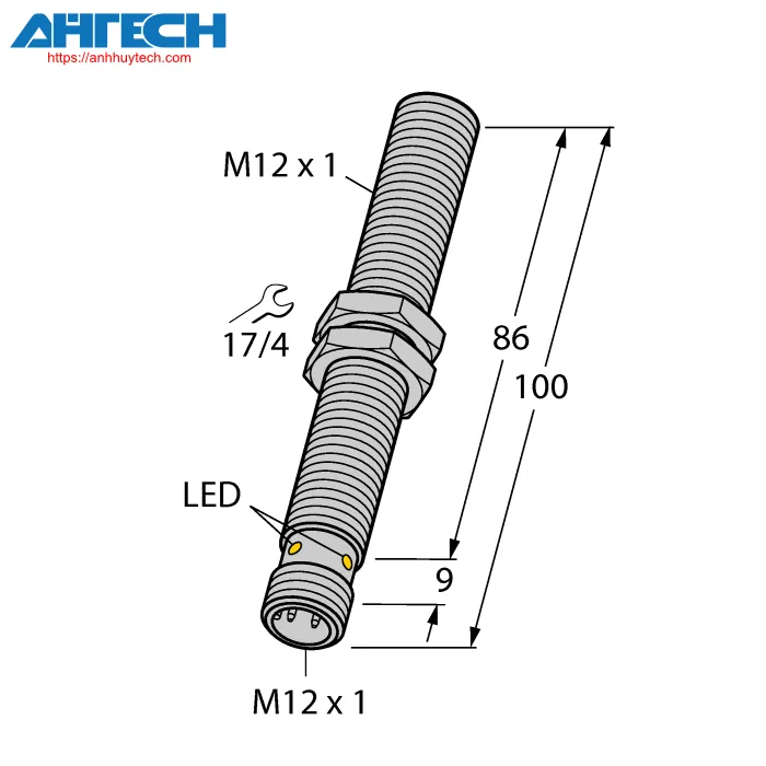 Cảm biến cảm ứng Turck bi4u-m12-vp6x-h1141-l100