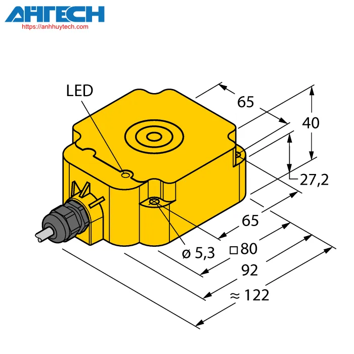 Cảm biến cảm ứng Turck bi50-q80-y1x