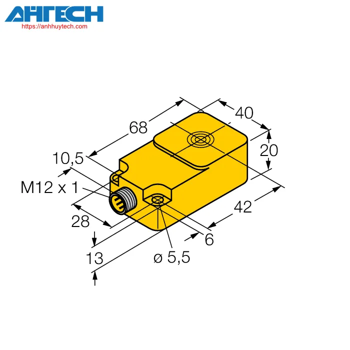 Cảm biến cảm ứng Turck bi8-q20-2lu-h1141-s950