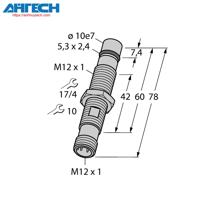 Cảm biến cảm ứng Turck bid15-g120-ap6-h1141