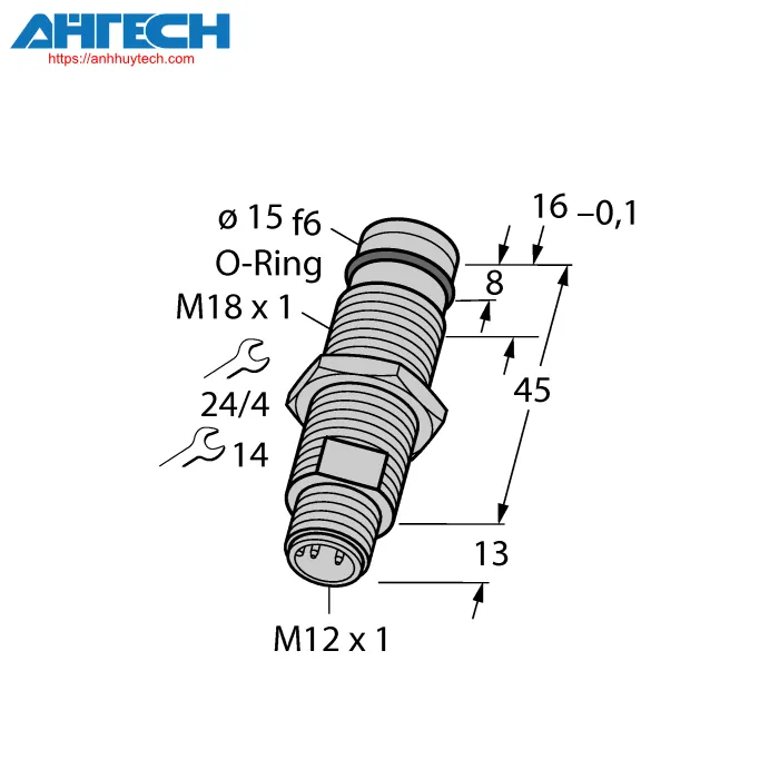 Inductive Sensor Turck bid2-g180-ap6-h1141-s212