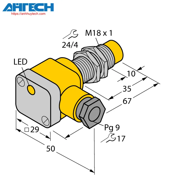 Cảm biến cảm ứng Turck ni10-g18sk-y1x