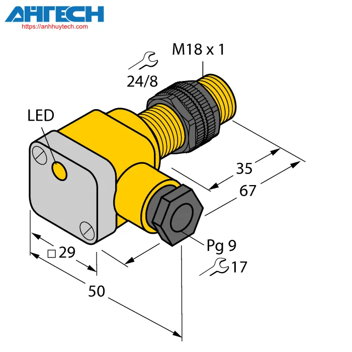 Cảm biến cảm ứng Turck ni10-p18sk-y1x