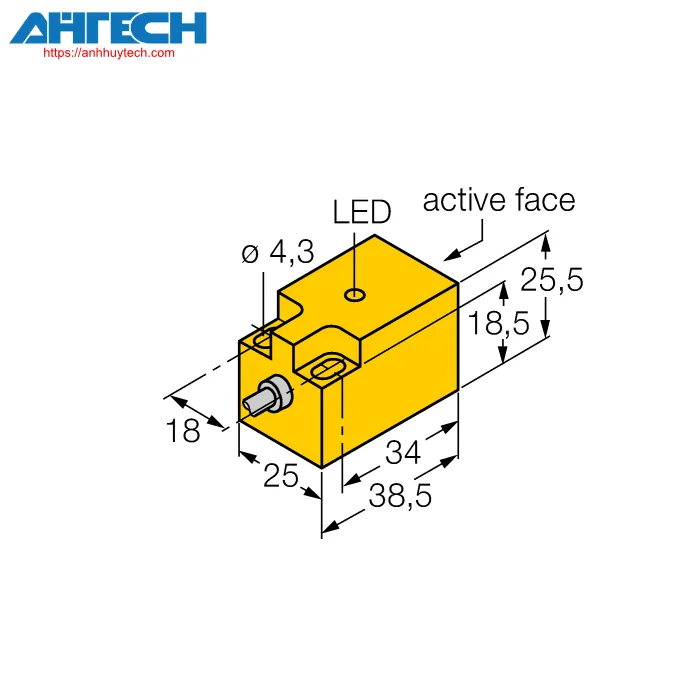 Inductive Sensor Turck ni10-q25-ap6x