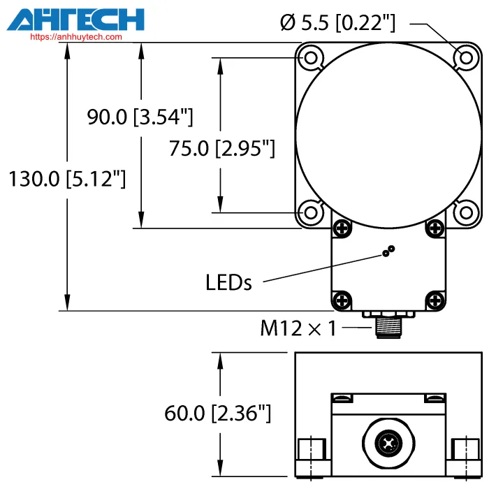 Cảm biến cảm ứng Turck ni100u-k90sr-vp4x2-h1141