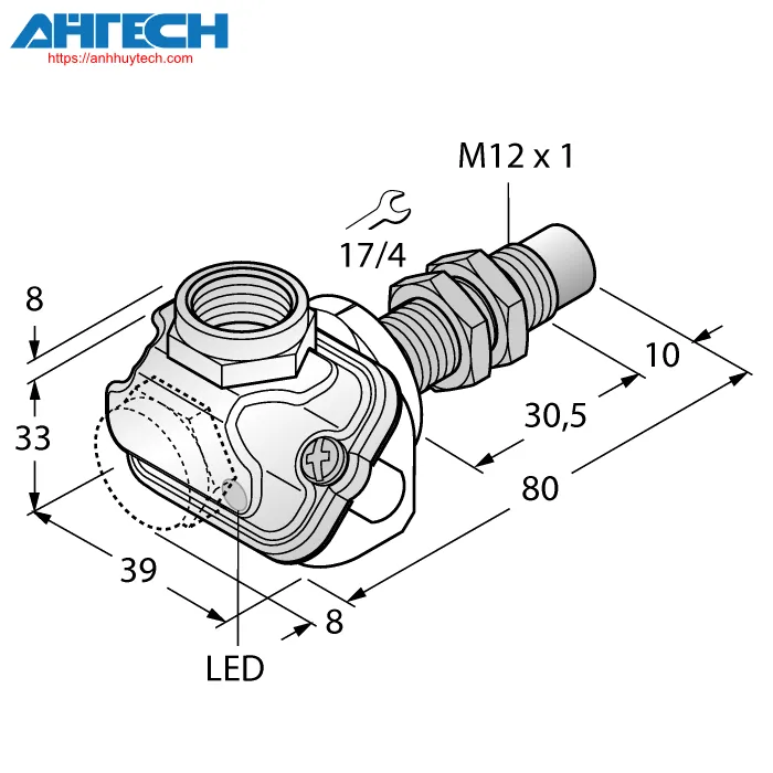 Inductive Sensor Turck ni10u-em12wdtc-ap6x