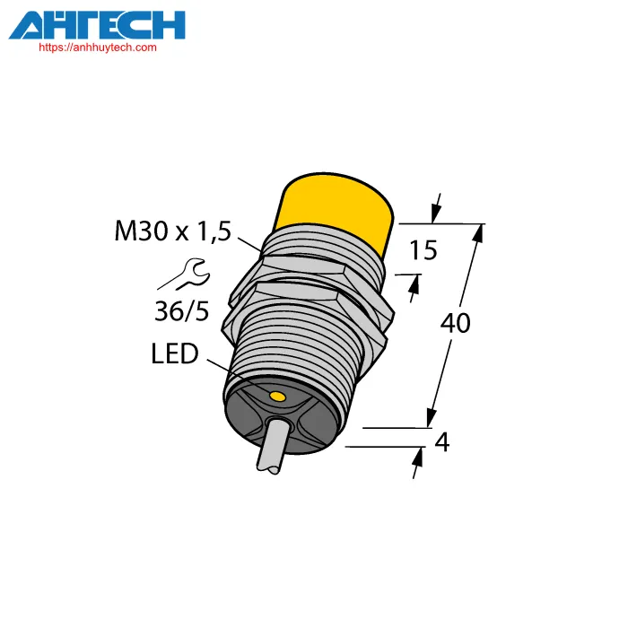 Cảm biến cảm ứng Turck ni15-eg30-y1x-s100-7m