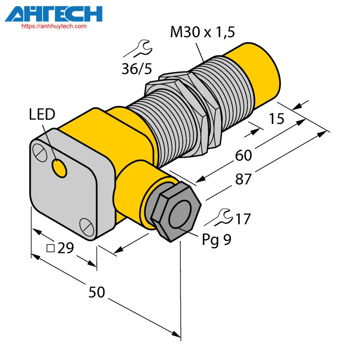 Cảm biến cảm ứng Turck ni15-g30sk-ap6x