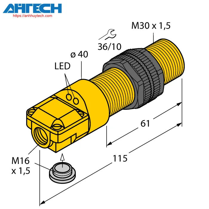 Cảm biến cảm ứng Turck ni15-p30sr-fz3x2