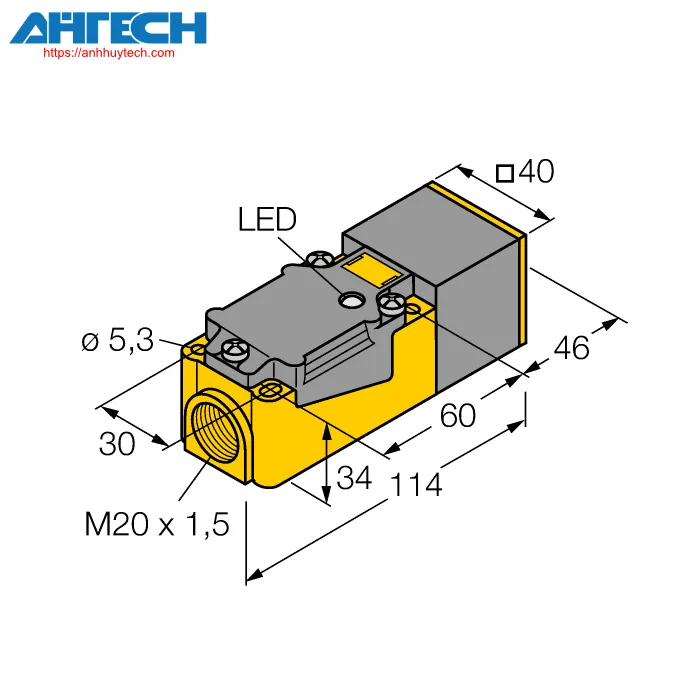 Inductive Sensor Turck ni20-cp40-y1x