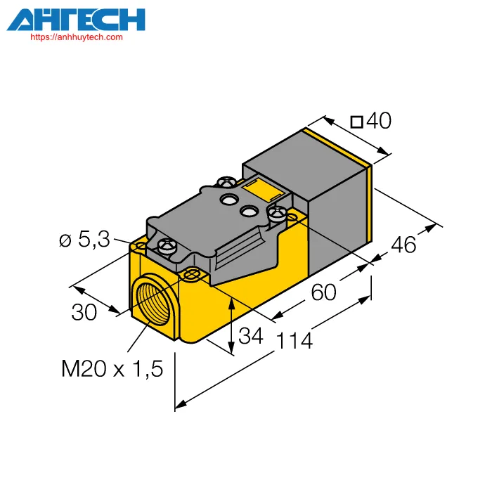 Inductive Sensor Turck ni20nf-cp40-fz3x2