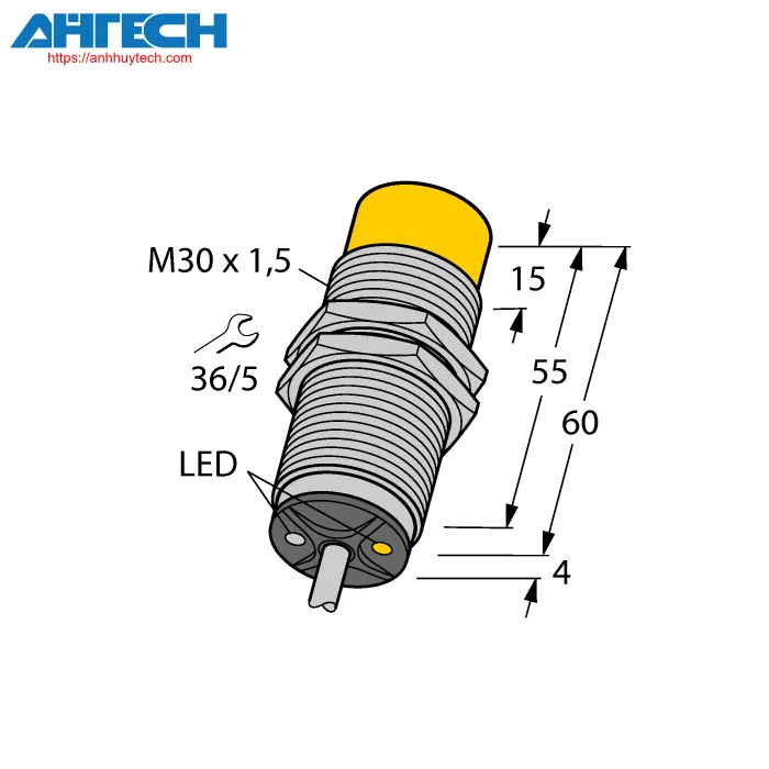 Inductive Sensor Turck ni20u-m30-adz30x2