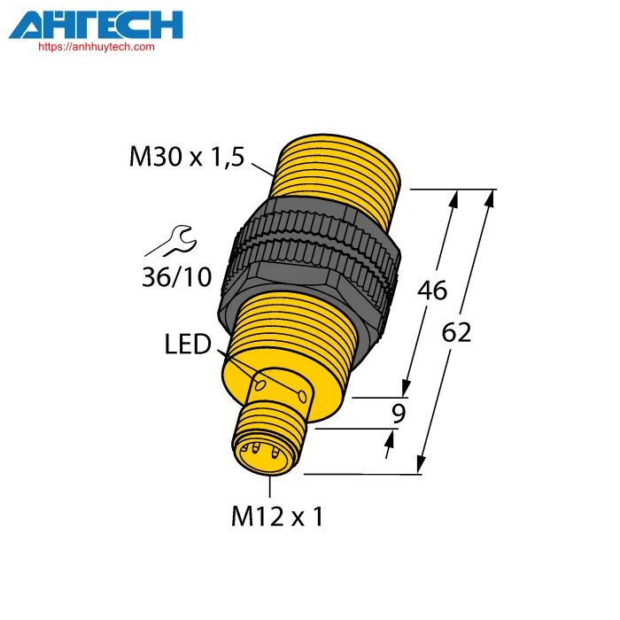 Inductive Sensor Turck ni20u-s30-an6x-h1141
