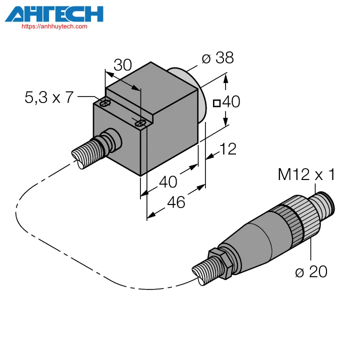 Cảm biến cảm ứng Turck ni25-cq40-s1102-5m