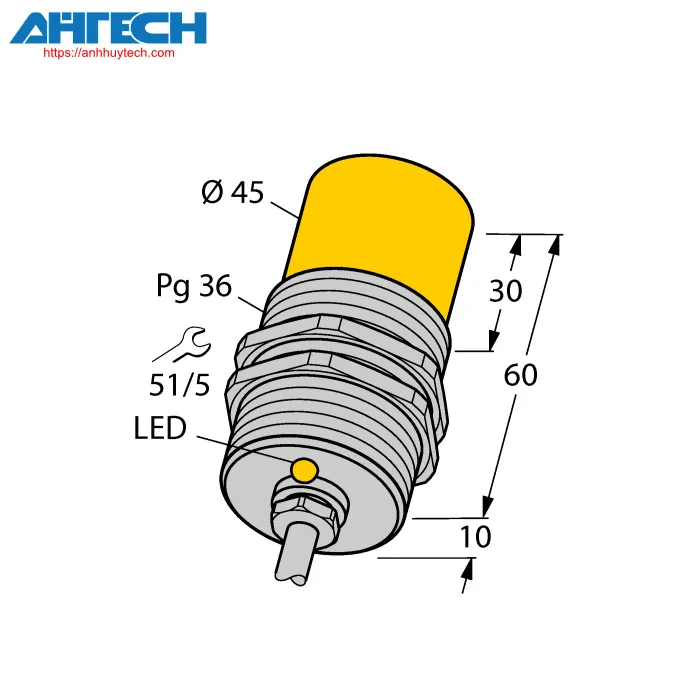 Inductive Sensor Turck ni25-g47-ap4x