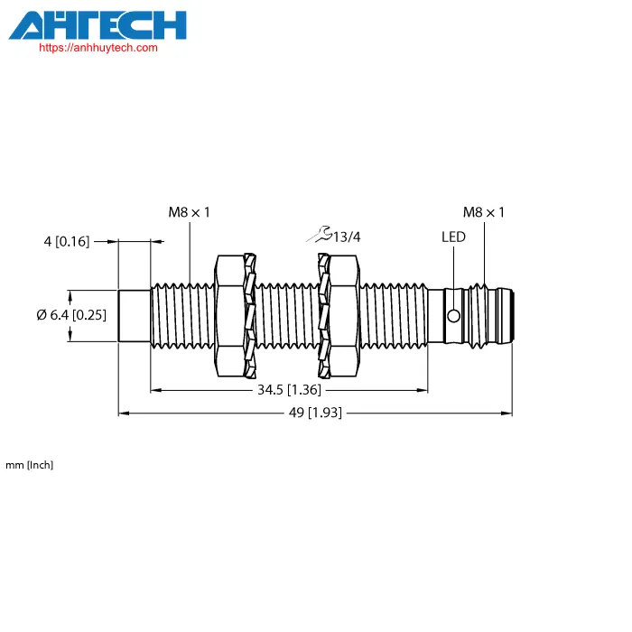 Inductive Sensor Turck ni3-eg08-ap6x-v1131