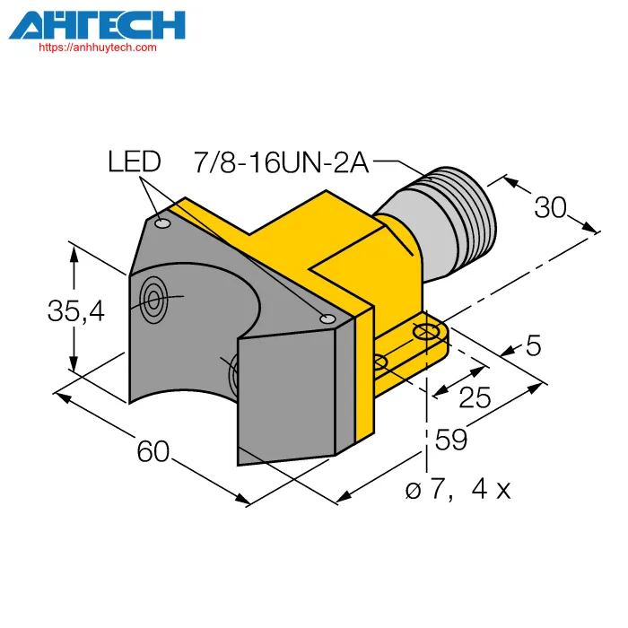Inductive Sensor Turck ni4-dsu35-2adz30x2-b1151