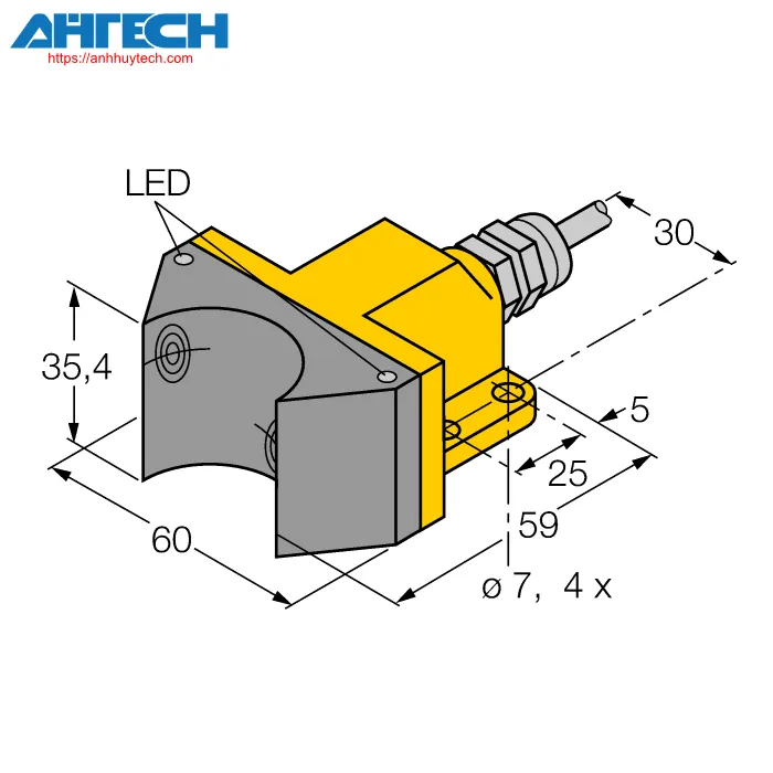 Inductive Sensor Turck ni4-dsu35-2ap4x2
