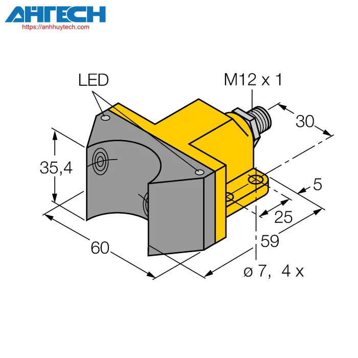 Inductive Sensor Turck ni4-dsu35-2y1x2-h1140
