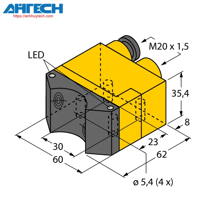 Cảm biến cảm ứng Turck ni4-dsu35tc-2y1x2
