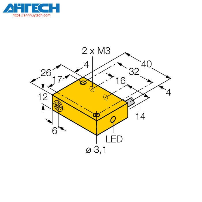 Cảm biến cảm ứng Turck ni4-q12-az31x