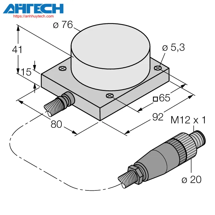 Inductive Sensor Turck ni40-cq80-s1102-5m