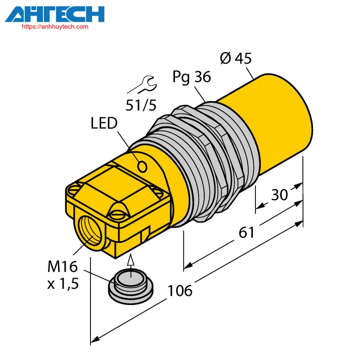 Cảm biến cảm ứng Turck ni40-g47sr-fz3x2