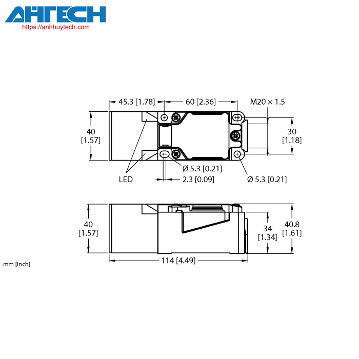 Cảm biến cảm ứng Turck ni40u-cp40-vn4x2