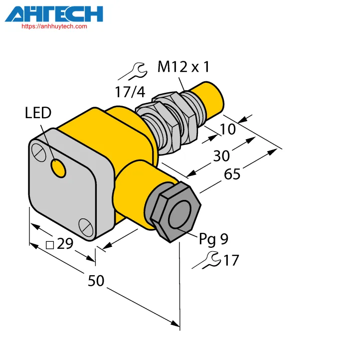 Inductive Sensor Turck ni5-g12sk-y1x