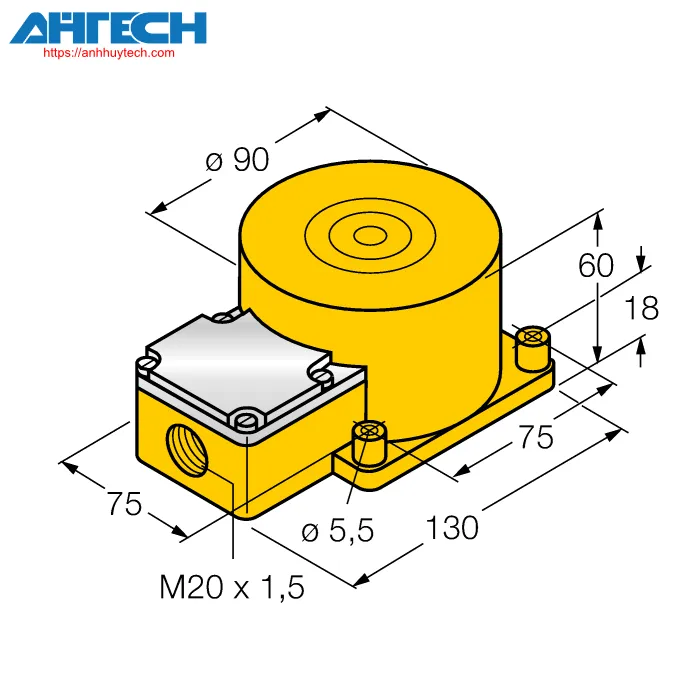 Cảm biến cảm ứng Turck ni50-k90sr-y1