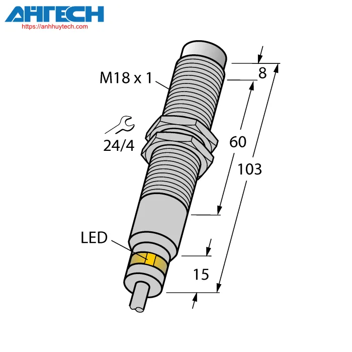 Inductive Sensor Turck ni7-em18d-vp6x-s120