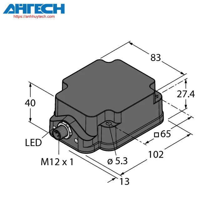 Inductive Sensor Turck ni75u-q80wd-vp6x2-h1141