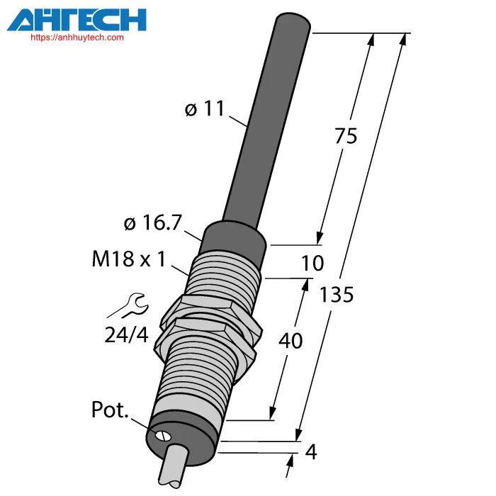 Cảm biến cảm ứng Turck wi70-m18-liu5