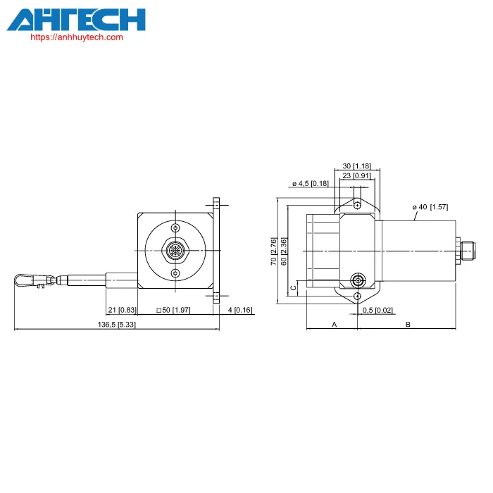 Linear Position Sensor Turck dw500-70-7e-h1441
