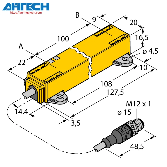 Cảm biến vị trí Turck li100p1-q17lm1-liu5x2-03-rs5