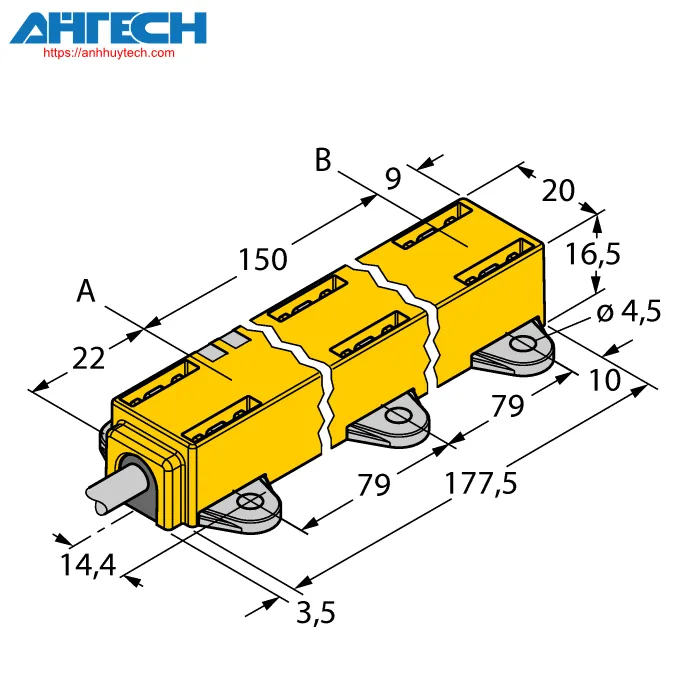 Cảm biến vị trí Turck li150p1-q17lm1-liu5x2