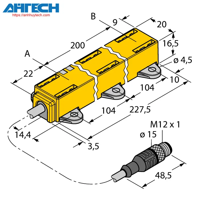 Cảm biến vị trí Turck li200p1-q17lm1-lu4x2-03-rs5-s97