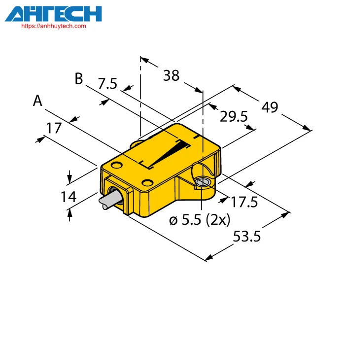 Linear Position Sensor Turck li25p1-qr14-liu5x2