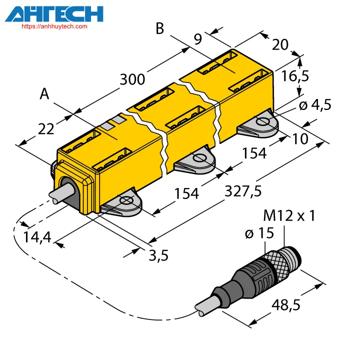 Linear Position Sensor Turck li300p1-q17lm1-lu4x2-03-rs5-s97