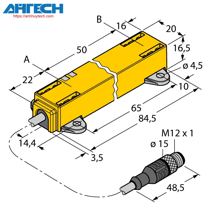 Linear Position Sensor Turck li50p1-q17lm1-liu5x2-03-rs5