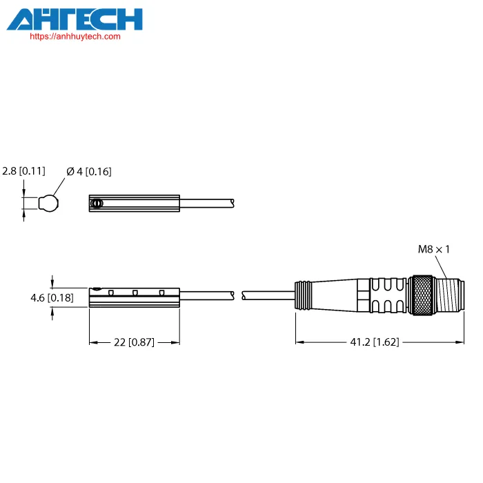 Cảm biến từ Turck bim-unc-an6x-03-psg3m