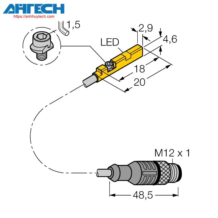 Magnetic Field Sensor Turck bim-unr-an6x-03-rs4