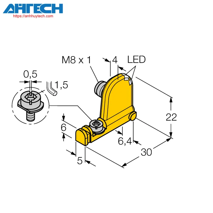 Magnetic Field Sensor Turck bim-unt-ap6x2-v1131